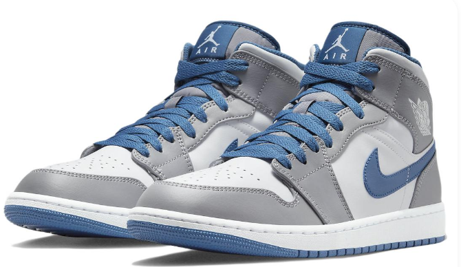 Air Jordan 1 Mid “Cement Grey True Blue” DQ8426-014
