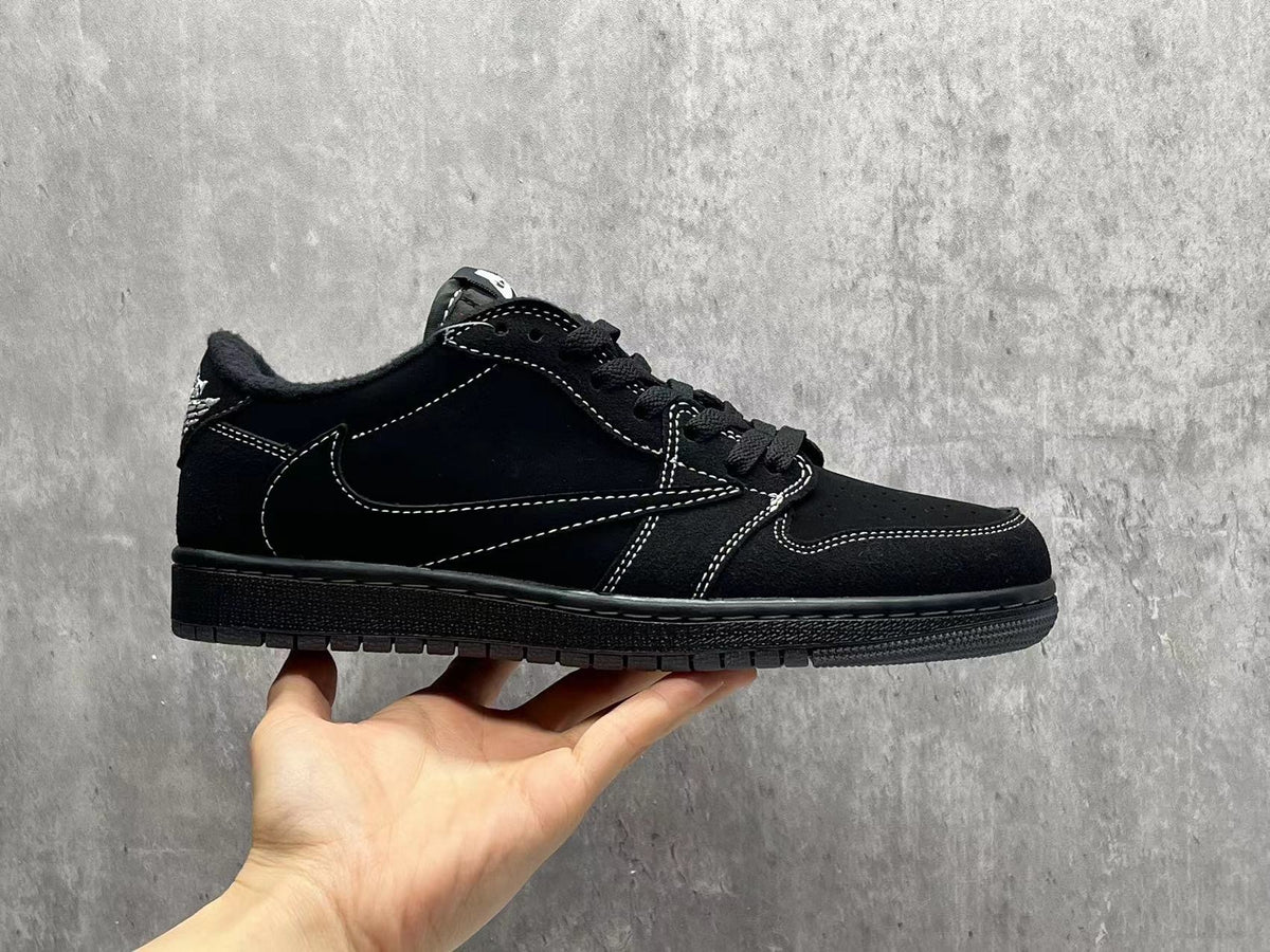 Air Jordan 1 Low “Black Phantom” Reverse Swoosh Custom