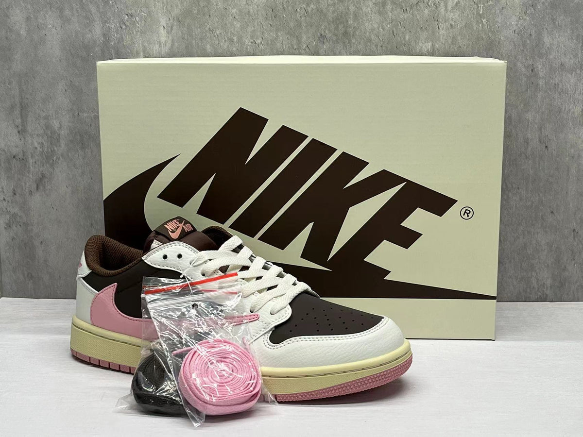 Air Jordan 1 Low OG “Reverse Mocha Pink” Custom