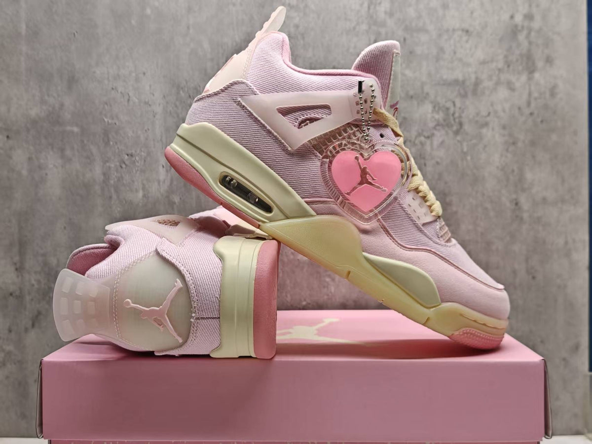 (WMNS) Air Jordan 4 Retro "Pearl Pink and Iced Carmine"
