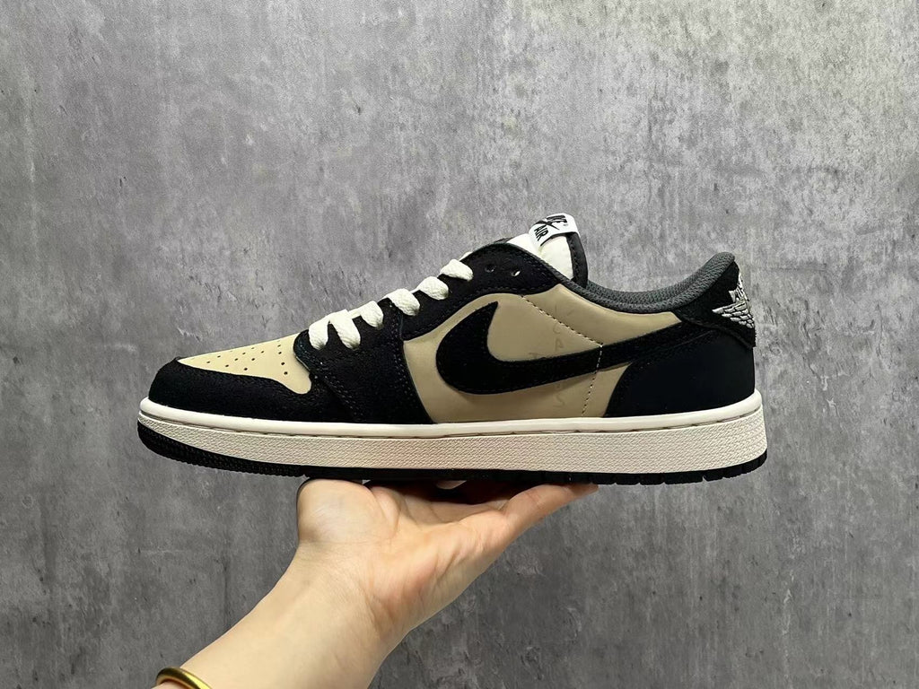 Air Jordan 1 D “Black & Beige Pattern”