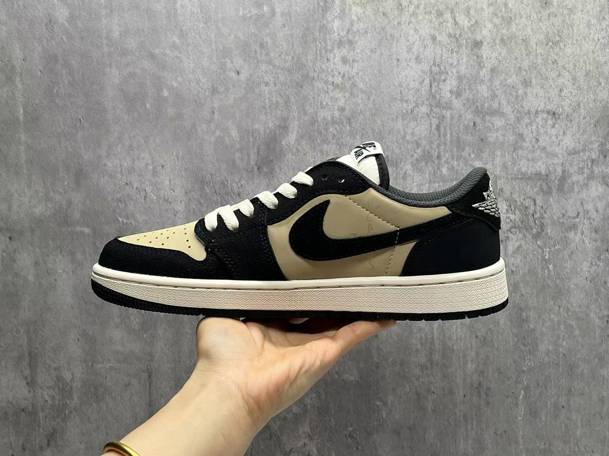 Air Jordan 1 D “Black & Beige Pattern”