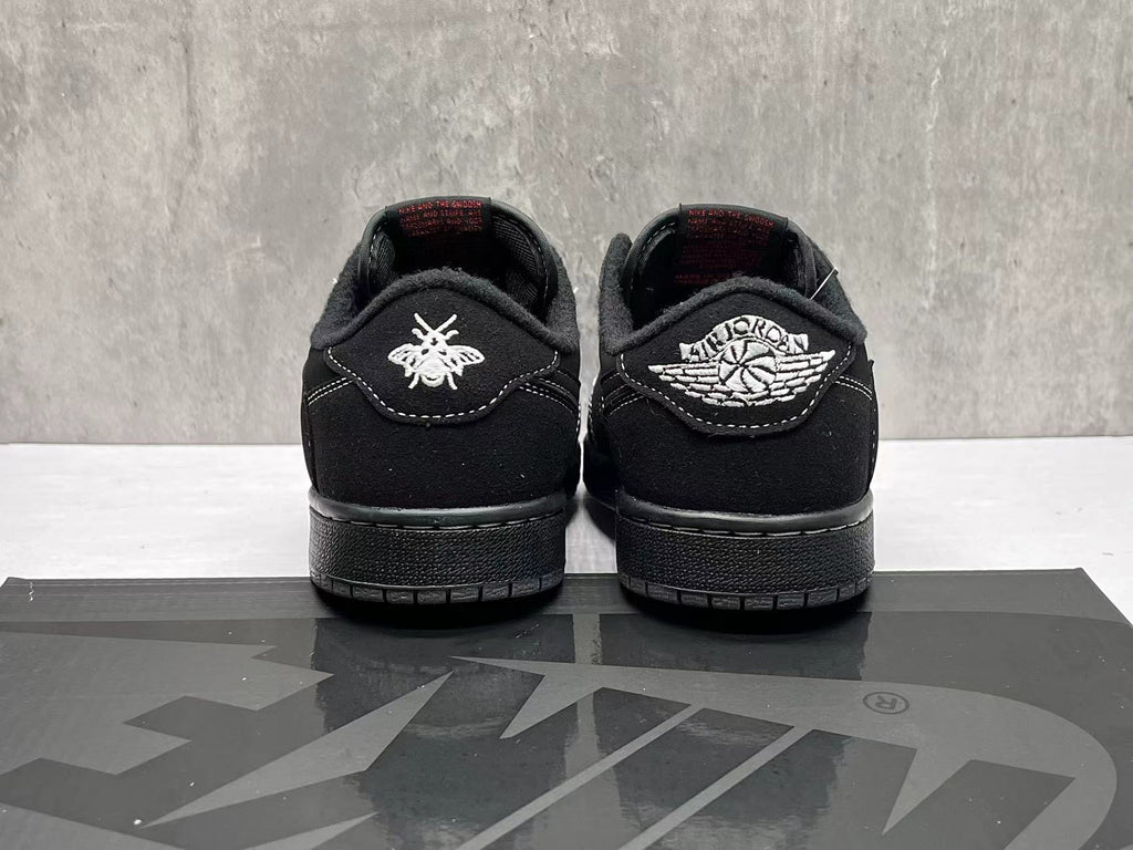 Air Jordan 1 Low “Black Phantom” Reverse Swoosh Custom